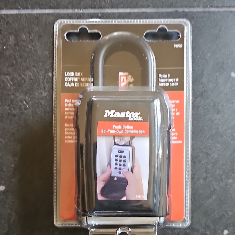 Black Portable Lock Box